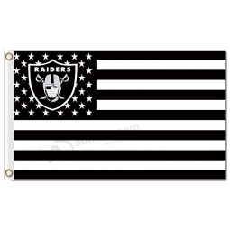 Nfl oakland raiders 3'x5 'bandiere in poliestere a righe stelle