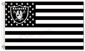 Nfl oakland raiders 3'x5 'bandiere in poliestere a righe stelle