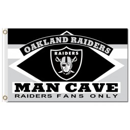 Nfl oakland raiders 3'x5 'poliestere flags man cave