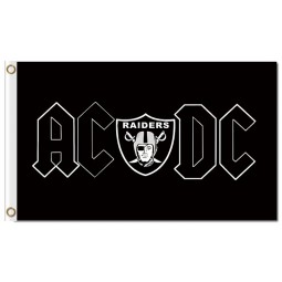 NFL Oakland Raiders 3'x5' polyester flags AC DC