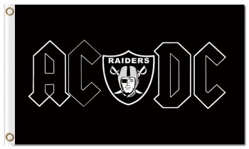 NFL Oakland Raiders 3'x5' polyester flags AC DC