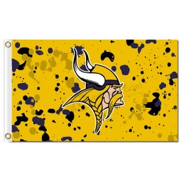 NFL Minnesota Vikings 3'x5' polyester flags ink spots with high quality