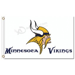 NFL Minnesota Vikings 3'x5' polyester flags white with your logo