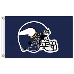 NFL Minnesota Vikings 3'x5' polyester flags helmet with your logo