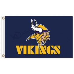 NFL Minnesota Vikings 3'x5' polyester flags with your logo and high quality