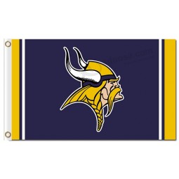 NFL Minnesota Vikings 3'x5' polyester flags with your logo high quality