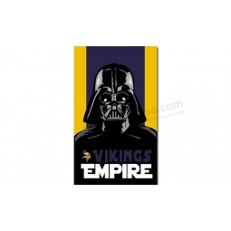 NFL Minnesota Vikings 3'x5' polyester flags vikings empire with high quality
