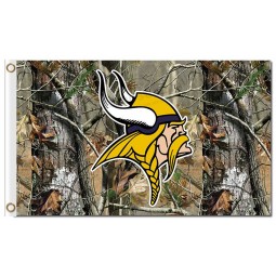 NFL Minnesota Vikings 3'x5' polyester flags camo with high quality
