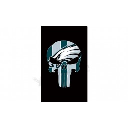 NFL Philadelphia Eagles 3'x5' polyester flags skull with your logo