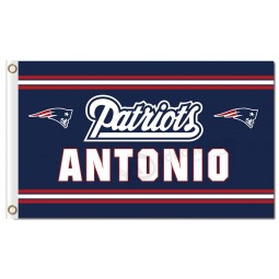 NFL New England Patriots 3'x5' polyester flags Antonio with your logo
