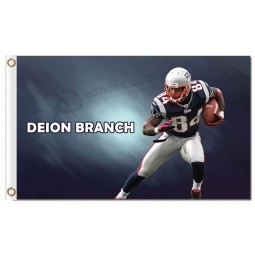 NFL New England Patriots 3'x5' polyester flags Deion Branch with your logo