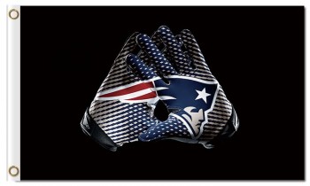 NFL New England Patriots 3'x5' polyester flags gloves with your logo