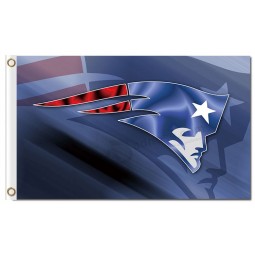 NFL New England Patriots 3'x5' polyester flags ghosting with your logo