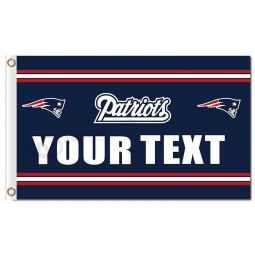 NFL New England Patriots 3'x5' polyester flags your text with your logo