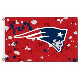 NFL New England Patriots 3'x5' polyester flags ink spots with your logo