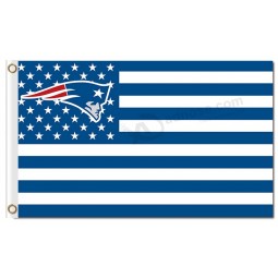 Nflニューイングランドの愛国者3'x5 'ポリエステル星条旗