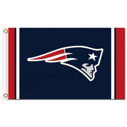 Al por mayor personalizado de alta calidad nfl patriotas de Nueva Inglaterra 3'x5 'logo de banderas de poliéster