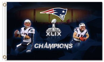 Wholesale custom NFL New England Patriots 3'x5' polyester flags champions