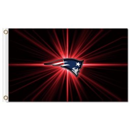 Wholesale cusotm NFL New England Patriots 3'x5' polyester flags light logo