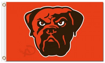 Logo in nfl cleveland browns 3'x5 'poliestere