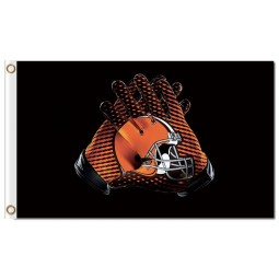 NFL Cleveland Browns 3'x5' polyester flags gloves