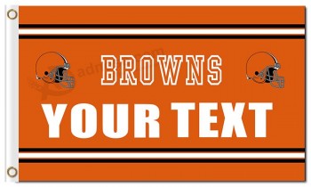 Wholesale custom NFL Cleveland Browns 3'x5' polyester flags your text