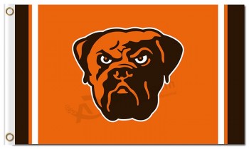 Logo in nfl cleveland browns 3'x5 'poliestere