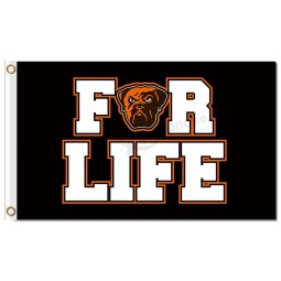NFL Cleveland Browns 3'x5' polyester flags for life with your logo