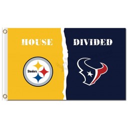 NFL Pittsburgh Steelers 3'x5' polyester flags vs Houstan with your logo