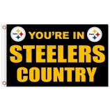 NFL Pittsburgh Steelers 3'x5' polyester flags steelers country with your logo