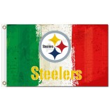 NFL Pittsburgh Steelers 3'x5' polyester flags three colors with your logo