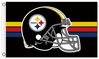 Casco per bandiere poliestere 3'x5 'di NFL pittsburgh steelers