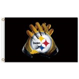 NFL Pittsburgh Steelers 3'x5' polyester flags logo gloves with your logo