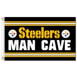 NFL Pittsburgh Steelers 3'x5' polyester flags man cave with your logo