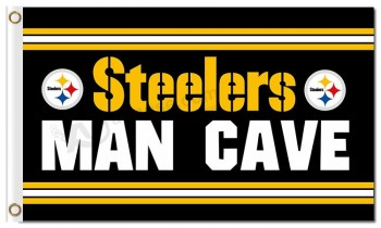 Nfl pittsburgh steelers 3'x5 'poliestere flags man cave
