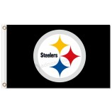 NFL Pittsburgh Steelers 3'x5' polyester flags with your logo