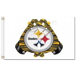 NFL Pittsburgh Steelers 3'x5' polyester flags gloves with high quality