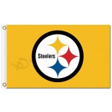 NFL Pittsburgh Steelers 3'x5' polyester flags logo and high quality