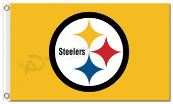 Nfl Pittsburgh Steelers 3'x5 'Polyester Flaggen Logo