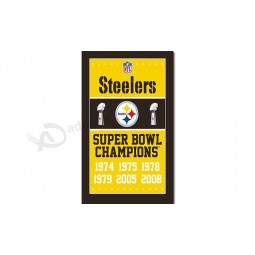 NFL Pittsburgh Steelers 3'x5' polyester flags super bowl champion with your logo