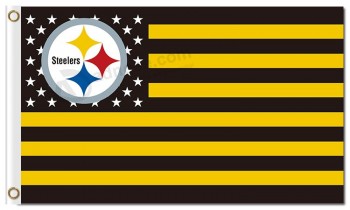 NFL Pittsburgh Steelers 3'x5' polyester flags  stars stripes with your logo