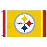 NFL Pittsburgh Steelers 3'x5' polyester flags with your logo