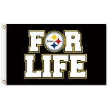 NFL Pittsburgh Steelers 3'x5' polyester flags for life with your logo