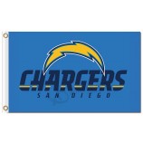 NFL San Diego Chargers 3'x5' polyester flags with your logo