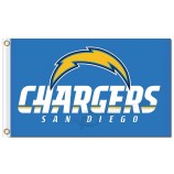 NFL San Diego Chargers 3'x5' polyester flags with your logo