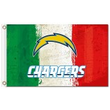 NFL San Diego Chargers 3'x5' polyester flags three colors with your logo