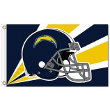 NFL San Diego Chargers 3'x5' polyester flags helmet radioactive rays with your logo