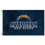 NFL San Diego Chargers 3'x5' polyester flags with your logo