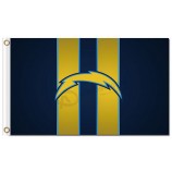 NFL San Diego Chargers 3'x5' polyester flags logo vertical stripes with your logo