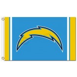 NFL San Diego Chargers 3'x5' polyester flags with your logo